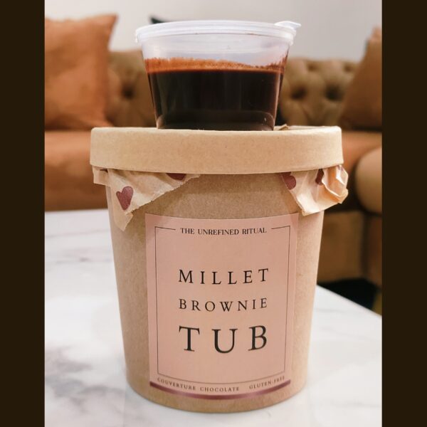 Millet Brownie Tub {+ Dark Chocolate Dip} {Gluten-Free} - Image 6