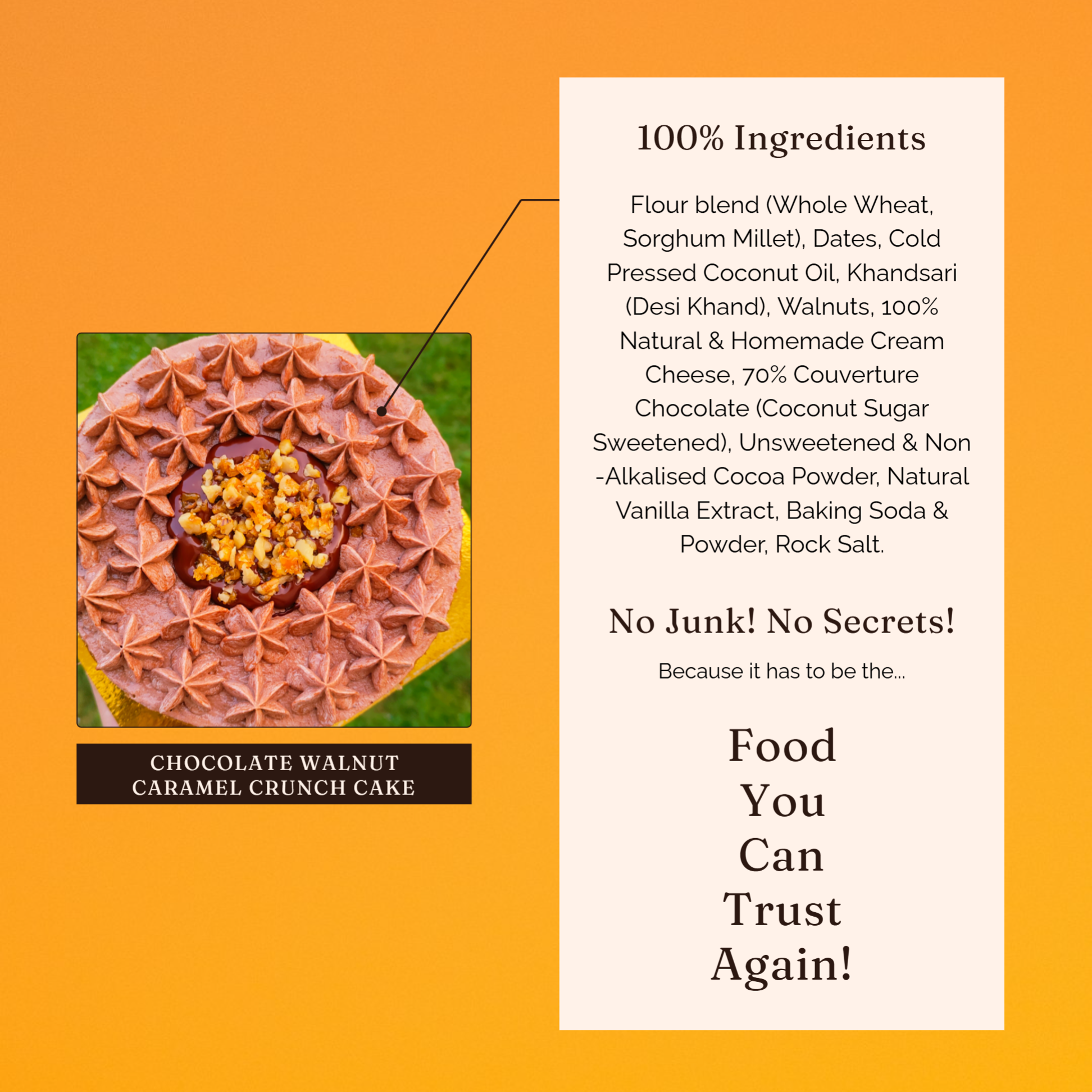 Chocolate Walnut Caramel Crunch Cake - Image 5