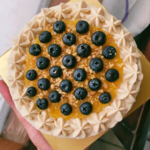Pine Blueberry Crunch Cake